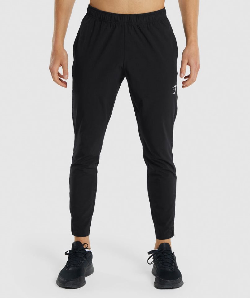 Men\'s Gymshark Arrival Woven Jogger Black | NZ 1YSQEN